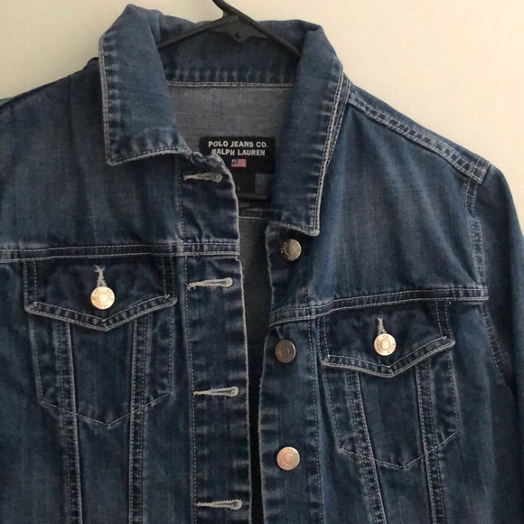 π₯SALEπ₯ Denim is INβ¦and you can rock this fall denim Polo jacket